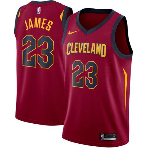 Nike Cavaliers #23 LeBron James Red NBA Swingman Icon Edition Jersey