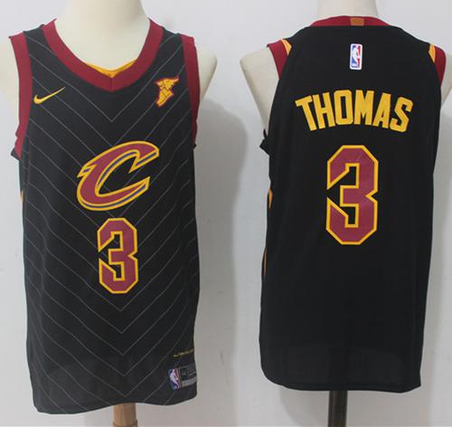 Nike Cavaliers #3 Isaiah Thomas Black NBA Swingman Statement Edition Jersey