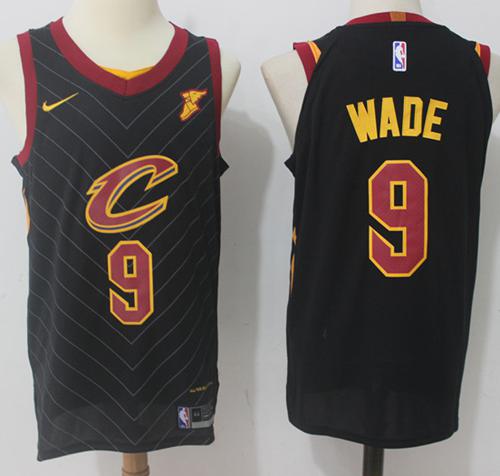 Nike Cavaliers #9 Dwyane Wade Black NBA Swingman Statement Edition Jersey