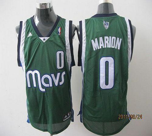 Mavericks #0 Shawn Marion Revolution 30 Green Stitched NBA Jersey