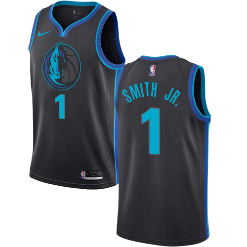 Nike Mavericks #1 Dennis Smith Jr. Anthracite NBA Swingman City Edition 2018/19 Jersey