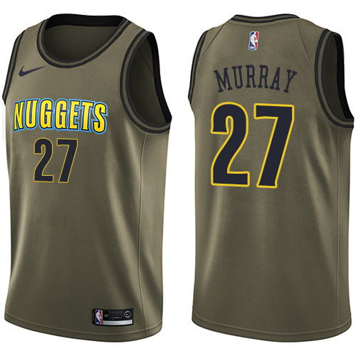 Nike Nuggets #27 Jamal Murray Green Salute to Service NBA Swingman Jersey