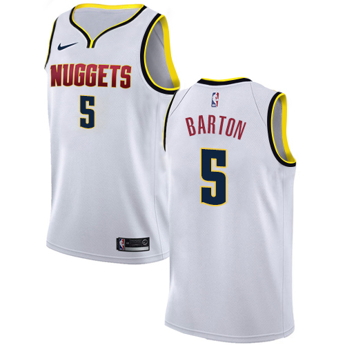 Nike Nuggets #5 Will Barton White NBA Swingman Association Edition Jersey