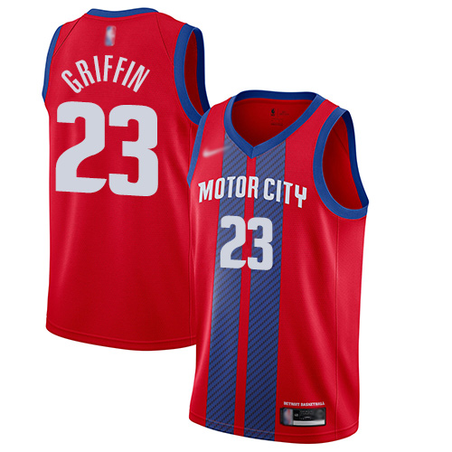 Pistons #23 Blake Griffin Red Basketball Swingman City Edition 2019/20 Jersey - Click Image to Close