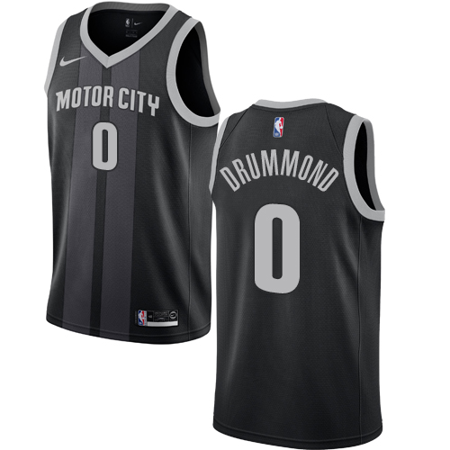 Nike Pistons #0 Andre Drummond Black NBA Swingman City Edition 2018/19 Jersey