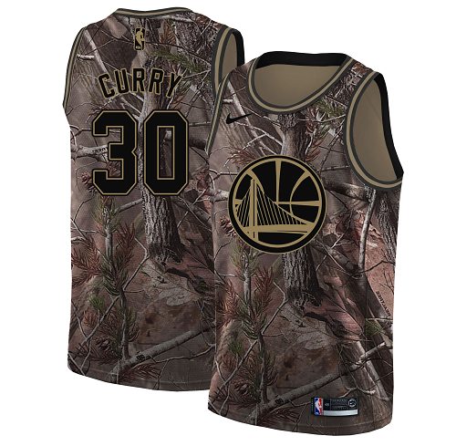 Nike Warriors #30 Stephen Curry Camo NBA Swingman Realtree Collection Jersey