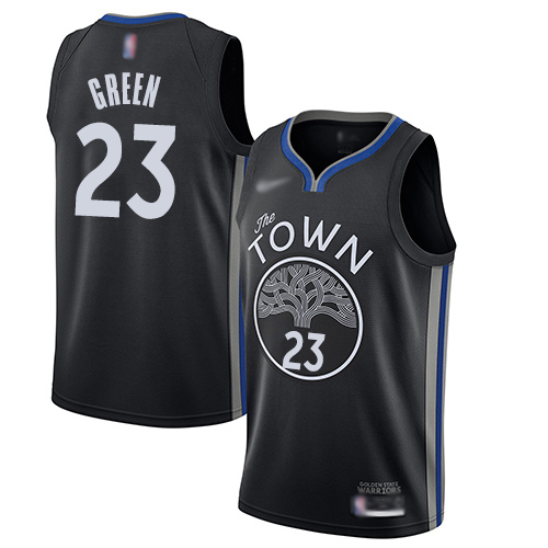 Warriors #23 Draymond Green Black Basketball Swingman City Edition 2019/20 Jersey - Click Image to Close