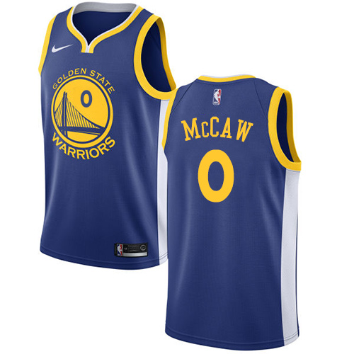 Nike Warriors #0 Patrick McCaw Blue NBA Swingman Icon Edition Jersey