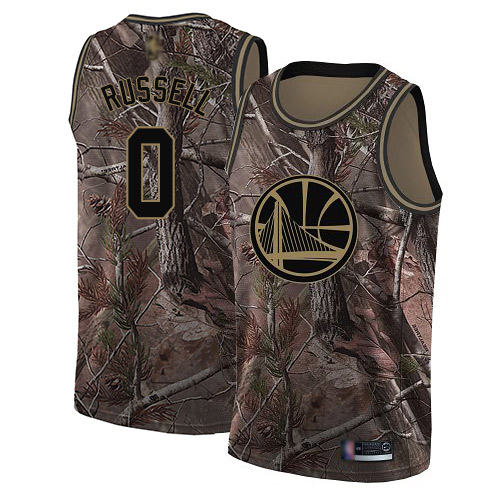 Warriors #0 D'Angelo Russell Camo Basketball Swingman Realtree Collection Jersey