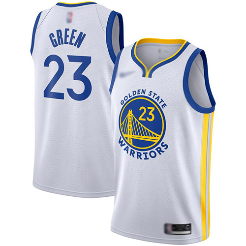 Warriors #23 Draymond Green White Basketball Swingman Association Edition 2019/2020 Jersey