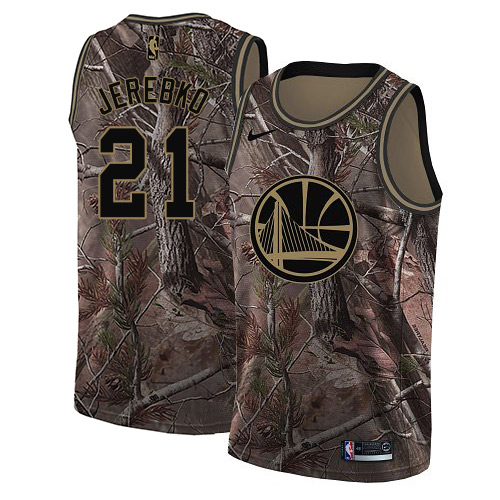 Nike Warriors #21 Jonas Jerebko Camo NBA Swingman Realtree Collection Jersey