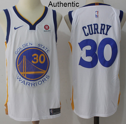 Nike Warriors #30 Stephen Curry White NBA Authentic Association Edition Jersey