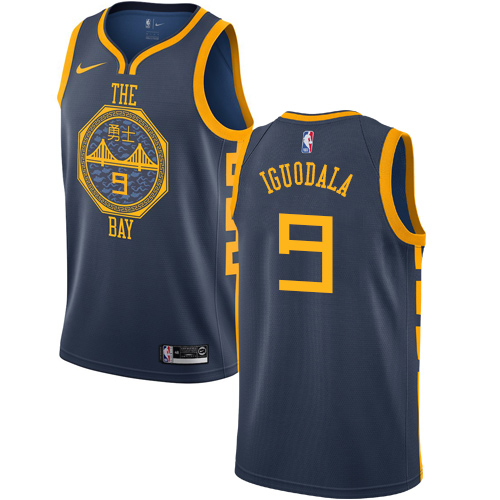 Nike Warriors #9 Andre Iguodala Navy NBA Swingman City Edition 2018/19 Jersey