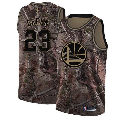 Nike Warriors #23 Draymond Green Camo NBA Swingman Realtree Collection Jersey