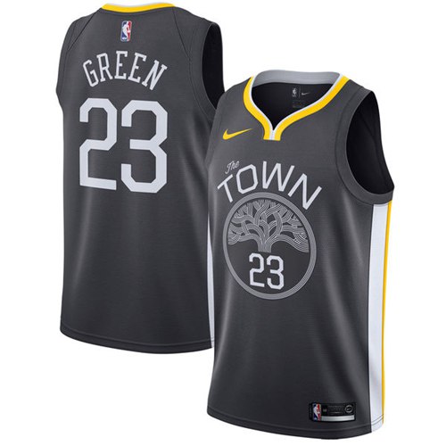 Nike Warriors #23 Draymond Green Black NBA Swingman Statement Edition Jersey