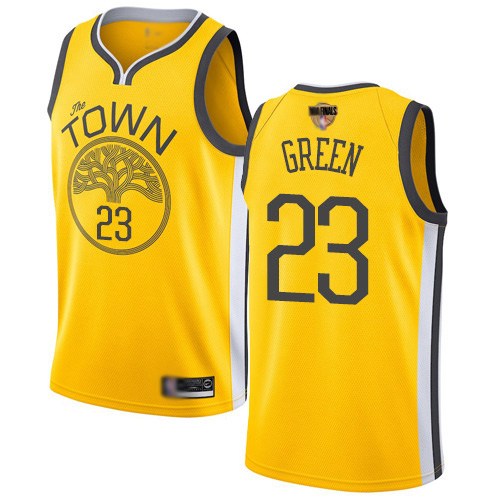 Warriors #23 Draymond Green Gold 2019 Finals Bound Basketball Swingman Earned Edition Jersey