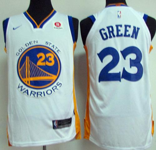 Nike Warriors #23 Draymond Green White NBA Swingman Association Edition Jersey