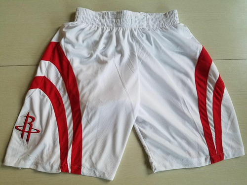 Men's Houston Rockets Nike White Swingman Basketball Shorts