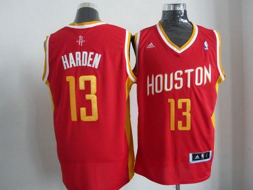 Revolution 30 Rockets #13 James Harden Red Alternate Stitched NBA Jersey