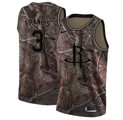 Nike Rockets #3 Steve Francis Camo NBA Swingman Realtree Collection Jersey