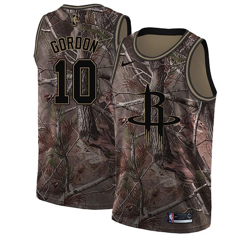 Nike Rockets #10 Eric Gordon Camo NBA Swingman Realtree Collection Jersey