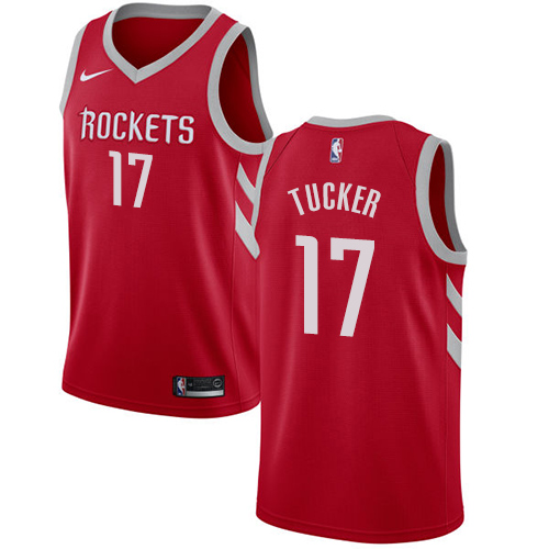 Nike Rockets #17 PJ Tucker Red NBA Swingman Icon Edition Jersey