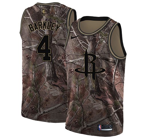 Nike Rockets #4 Charles Barkley Camo NBA Swingman Realtree Collection Jersey