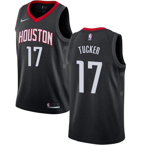 Nike Rockets #17 PJ Tucker Black NBA Swingman Statement Edition Jersey