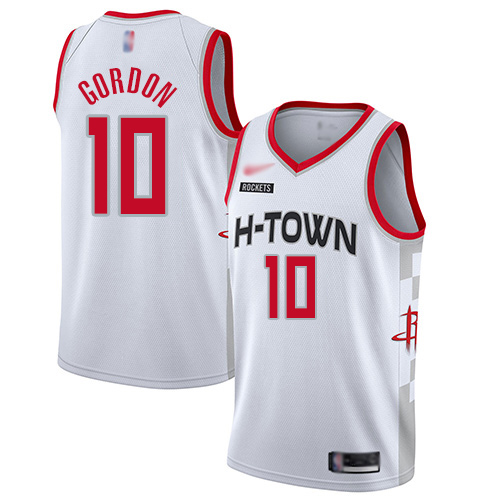 Rockets #10 Eric Gordon White Basketball Swingman City Edition 2019/20 Jersey