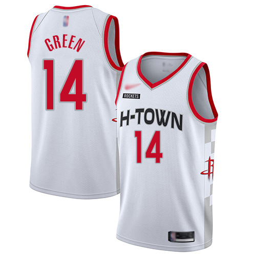 Rockets #14 Gerald Green White Basketball Swingman City Edition 2019/20 Jersey