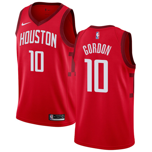 Rockets #10 Eric Gordon Red Basketball Swingman Earned Edition Jersey