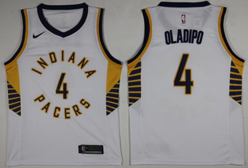 Nike Pacers #4 Victor Oladipo White NBA Swingman Association Edition Jersey