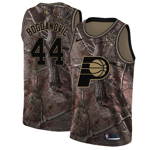 Pacers #44 Bojan Bogdanovic Camo Basketball Swingman Realtree Collection Jersey