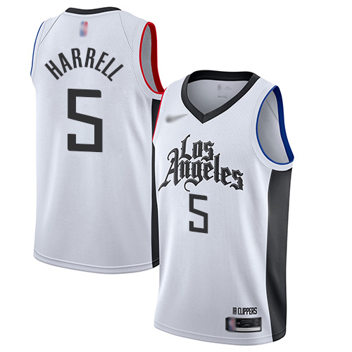 Clippers #5 Montrezl Harrell White Basketball Swingman City Edition 2019/20 Jersey