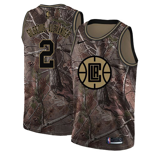 Clippers #2 Shai Gilgeous-Alexander Camo Basketball Swingman Realtree Collection Jersey