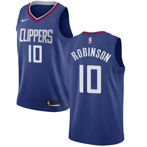 Clippers #10 Jerome Robinson Blue Basketball Swingman Icon Edition Jersey