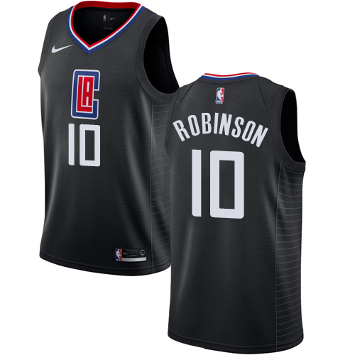 Clippers #10 Jerome Robinson Black Basketball Swingman Statement Edition Jersey