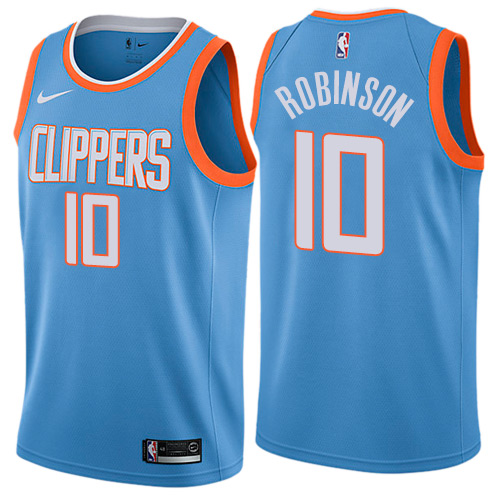 Clippers #10 Jerome Robinson Blue Basketball Swingman City Edition Jersey