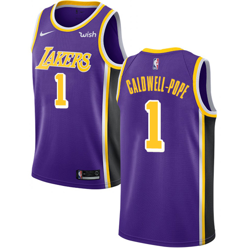 Nike Lakers #1 Kentavious Caldwell-Pope Purple NBA Swingman Statement Edition Jersey