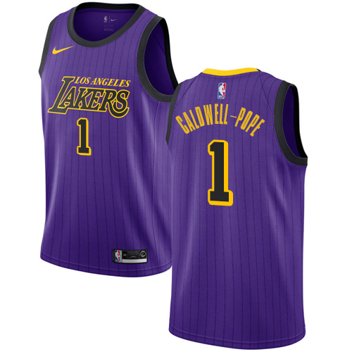 Nike Lakers #1 Kentavious Caldwell-Pope Purple NBA Swingman City Edition 2018/19 Jersey