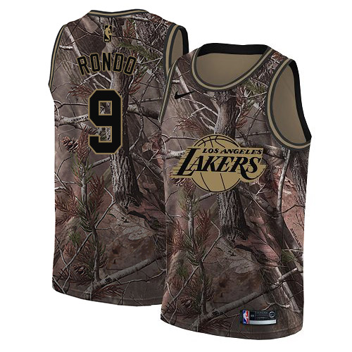 Nike Lakers #9 Rajon Rondo Camo NBA Swingman Realtree Collection Jersey