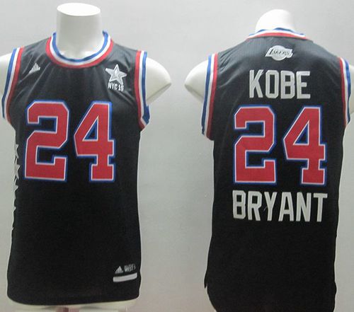 Lakers #24 Kobe Bryant Black 2015 All-Star Stitched NBA Jersey