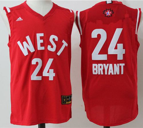 Lakers #24 Kobe Bryant Red 2016 All-Star Stitched NBA Jersey