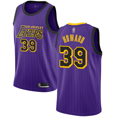 Lakers #39 Dwight Howard Purple Basketball Swingman City Edition 2018/19 Jersey