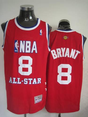 Mitchell And Ness Lakers #8 Kobe Bryant Red 2003 All-Star Stitched NBA Jersey