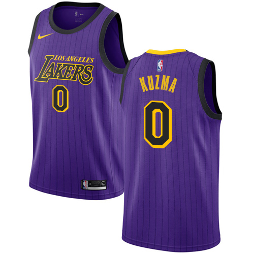 Nike Lakers #0 Kyle Kuzma Purple NBA Swingman City Edition 2018/19 Jersey