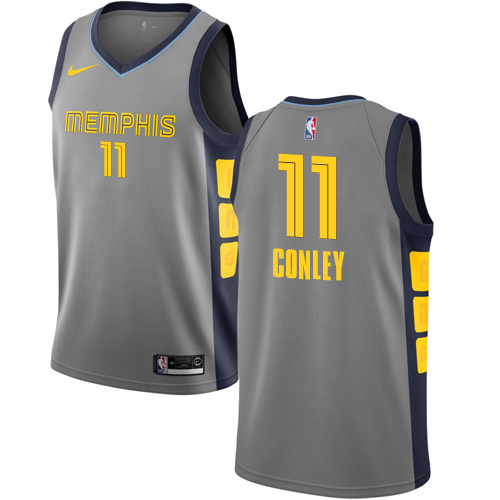 Nike Grizzlies #11 Mike Conley Gray NBA Swingman City Edition 2018/19 Jersey