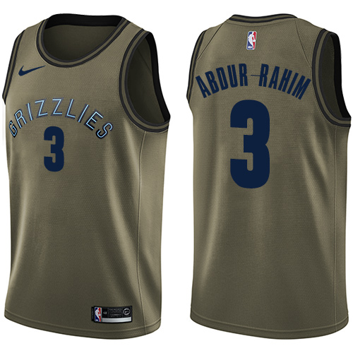 Nike Grizzlies #3 Shareef Abdur-Rahim Green Salute to Service NBA Swingman Jersey