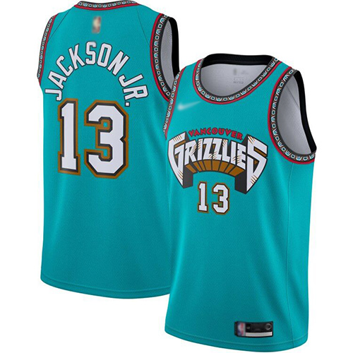 Grizzlies #13 Jaren Jackson Jr. Green Basketball Swingman Hardwood Classics Jersey