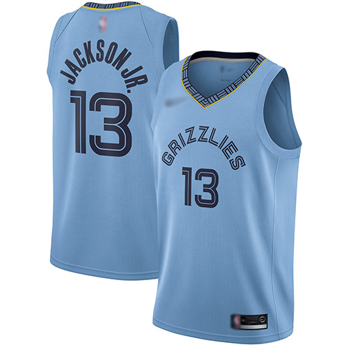 Grizzlies #13 Jaren Jackson Jr. Light Blue Basketball Swingman Statement Edition Jersey